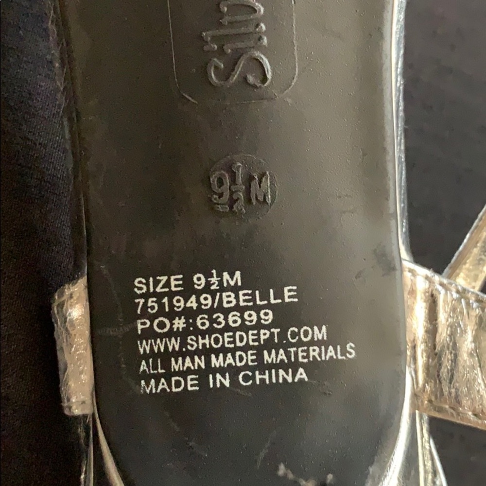 Silver Slipper Heels - image 3